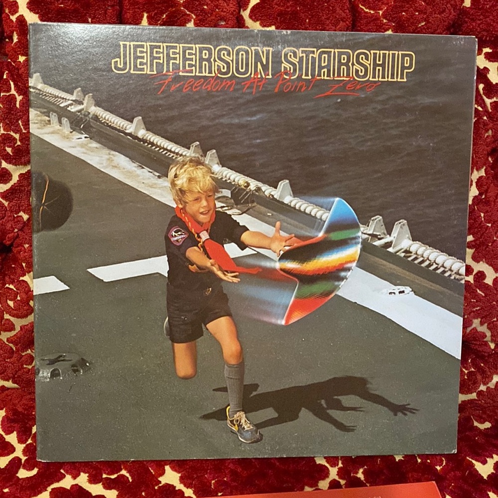 Jefferson Starship album Freedom At Point Zero on vinyl.